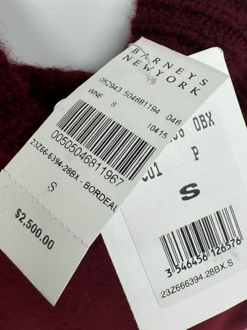 NWT Celine Bordeaux Cashmere Turtleneck Sweater – Size S