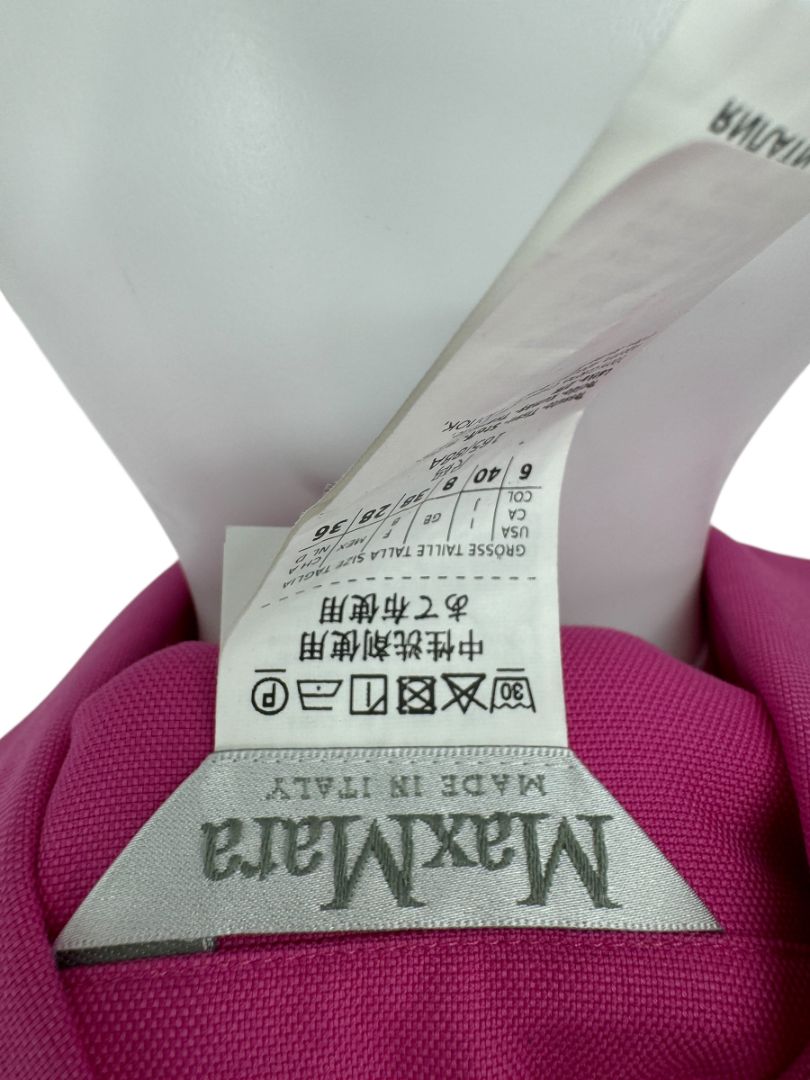 Max Mara Pink Cotton Top & Viscose Pant Set – Size Top 6 / Pants 12