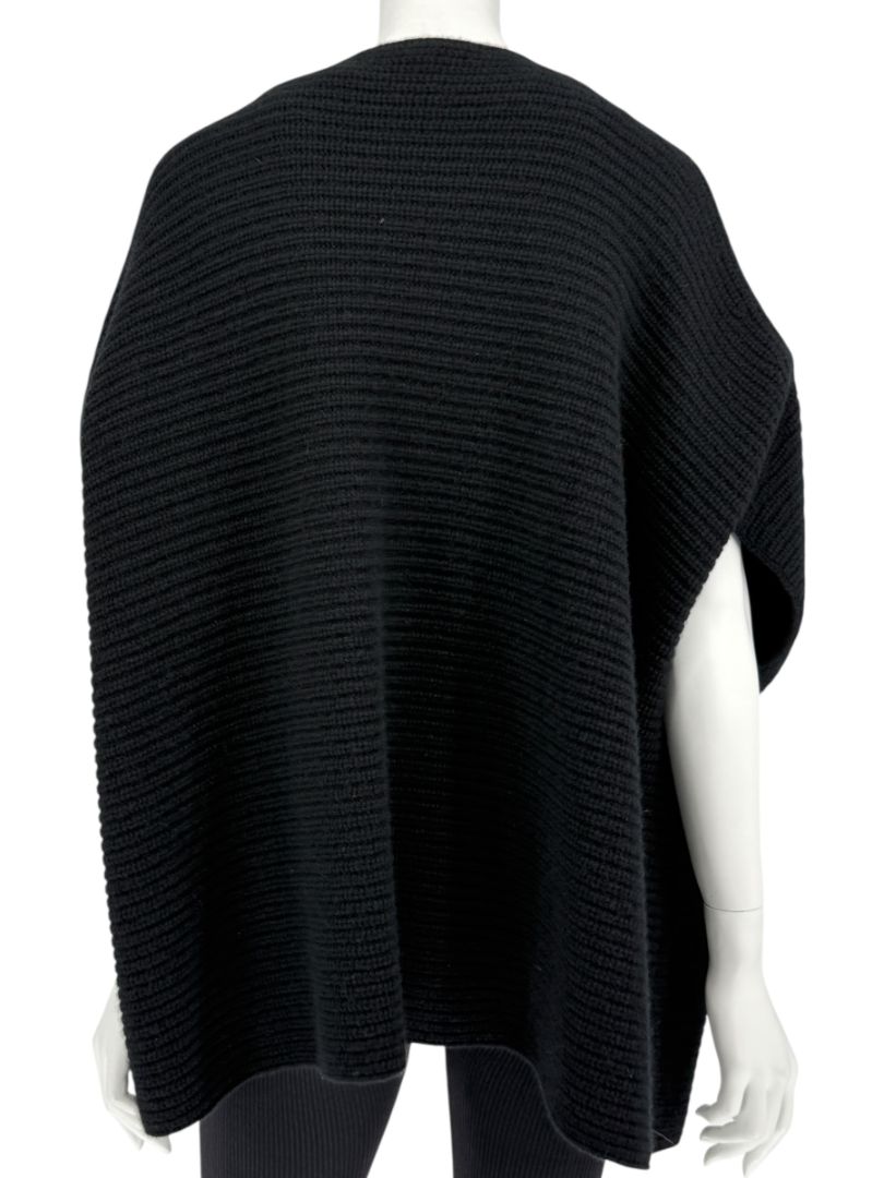 Michael Kors Black Cashmere Cape Cardigan - Size L