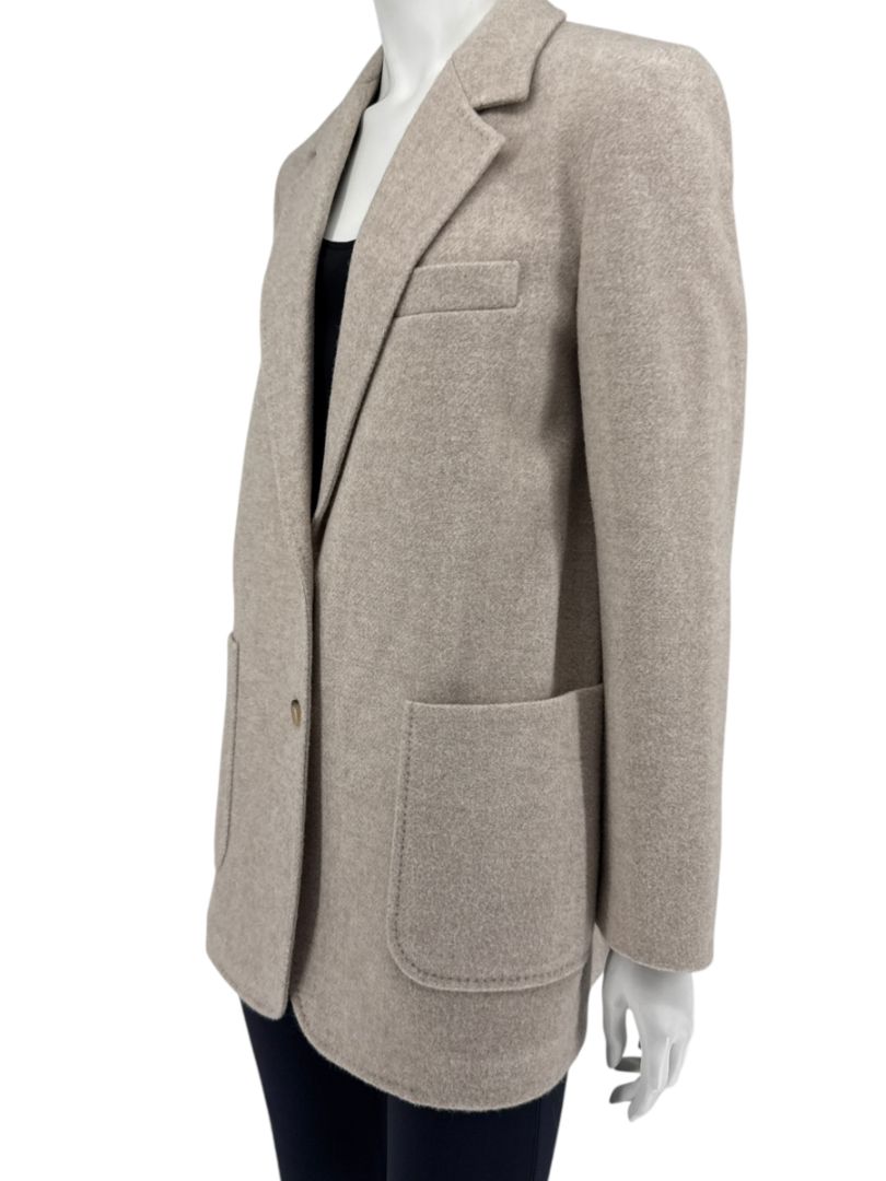 Max Mara Bronze-Gold Wool-Blend Blazer – Size IT 44