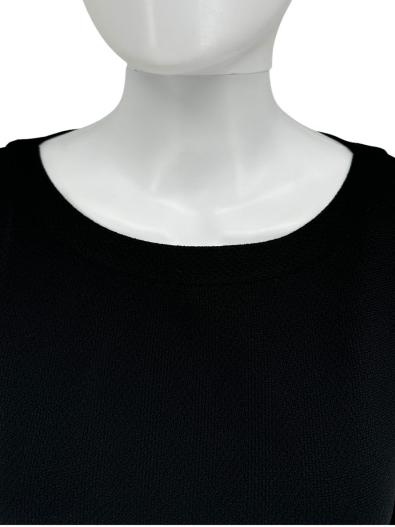 Alaïa Paris Black Zigzag Lace-Trim Knit Dress - Size 44