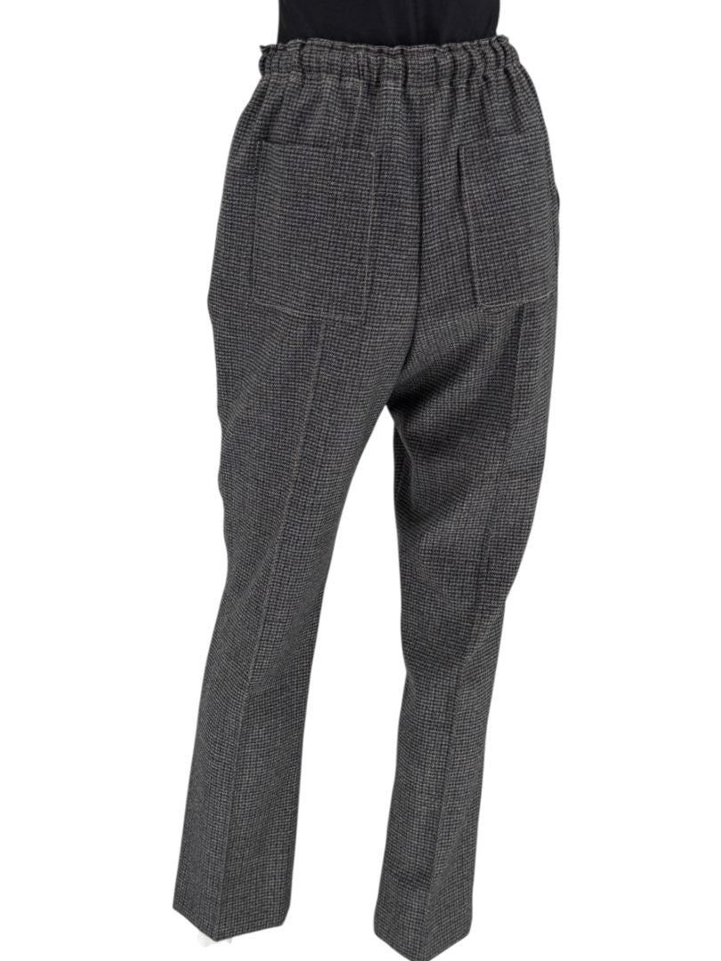 Fendi Roma Grey Wool-Blend Checked Pantsuit – Size IT 42 (Jacket) / IT 40 (Pants)