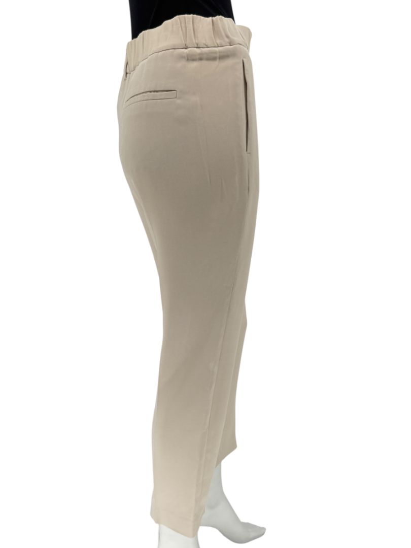 Brunello Cucinelli Beige Cropped Trousers - IT 44