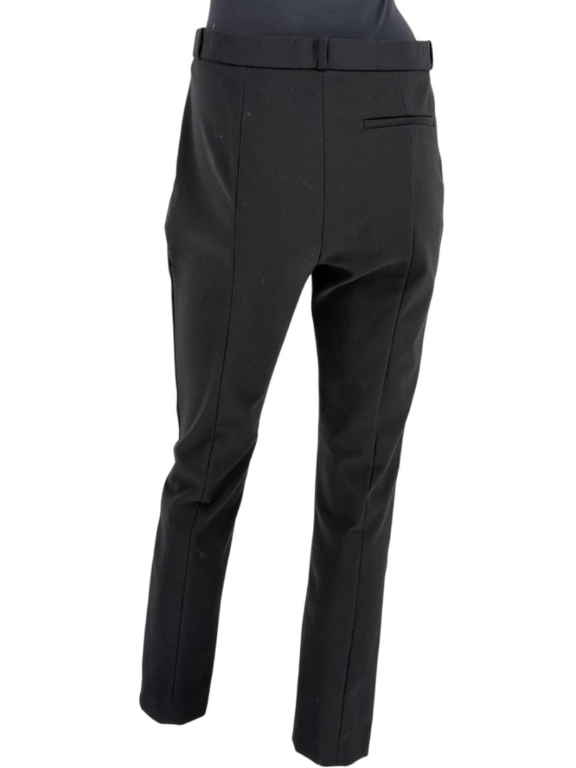 The Row Black Cotton-Blend Slim Trousers – Size US 10