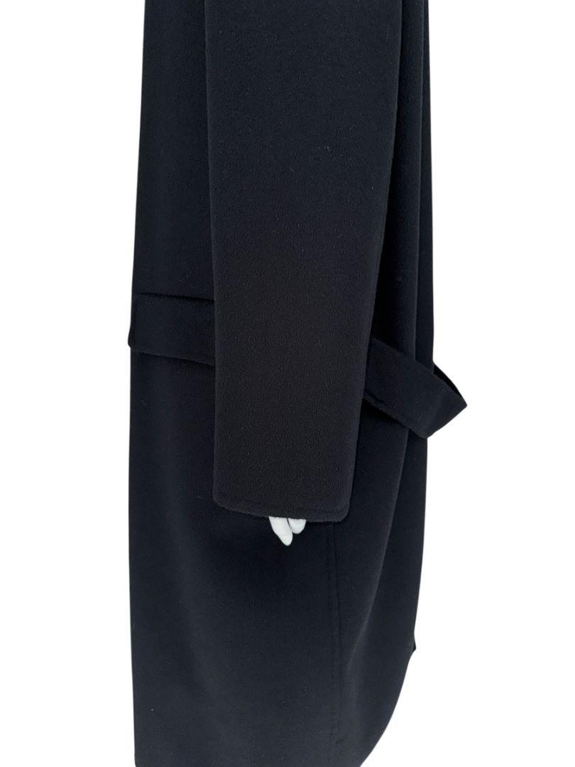 PRADA Black Cashgora Oversized Coat – Size IT 46