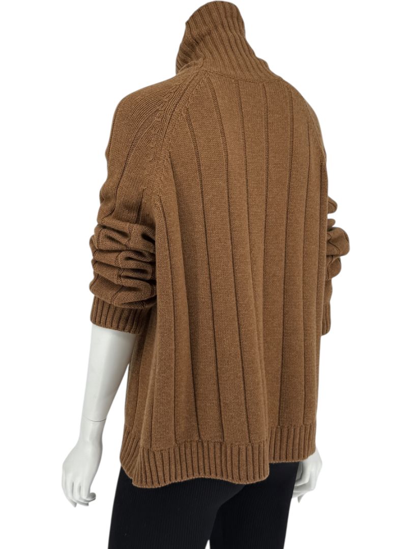 Loro Piana Baby Cashmere Ribbed Turtleneck Sweater – Size M