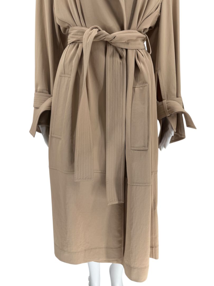 Victoria Beckham Camel Belted Trench Coat – Size US 6 / UK 10 / FR 38 / IT 42