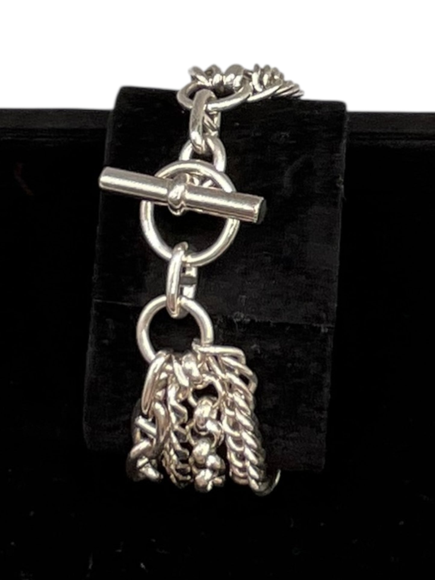 Hermès "Etcetera" Multi-Strand Sterling Silver Bracelet – 20cm