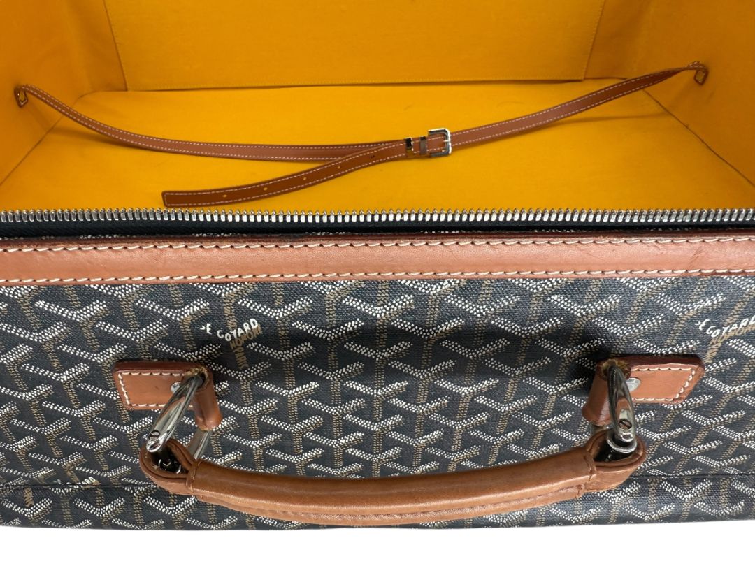 Goyard Goyardine Canvas Large Rolling Suitcase – 25.6" x 19.7" x 9.8"