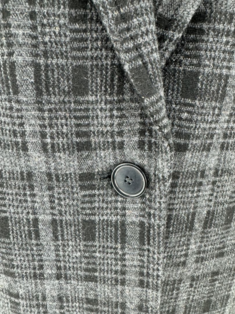 A-K-R-I-S Punto Charcoal Glen Plaid Blazer & Pants Set – Size 10