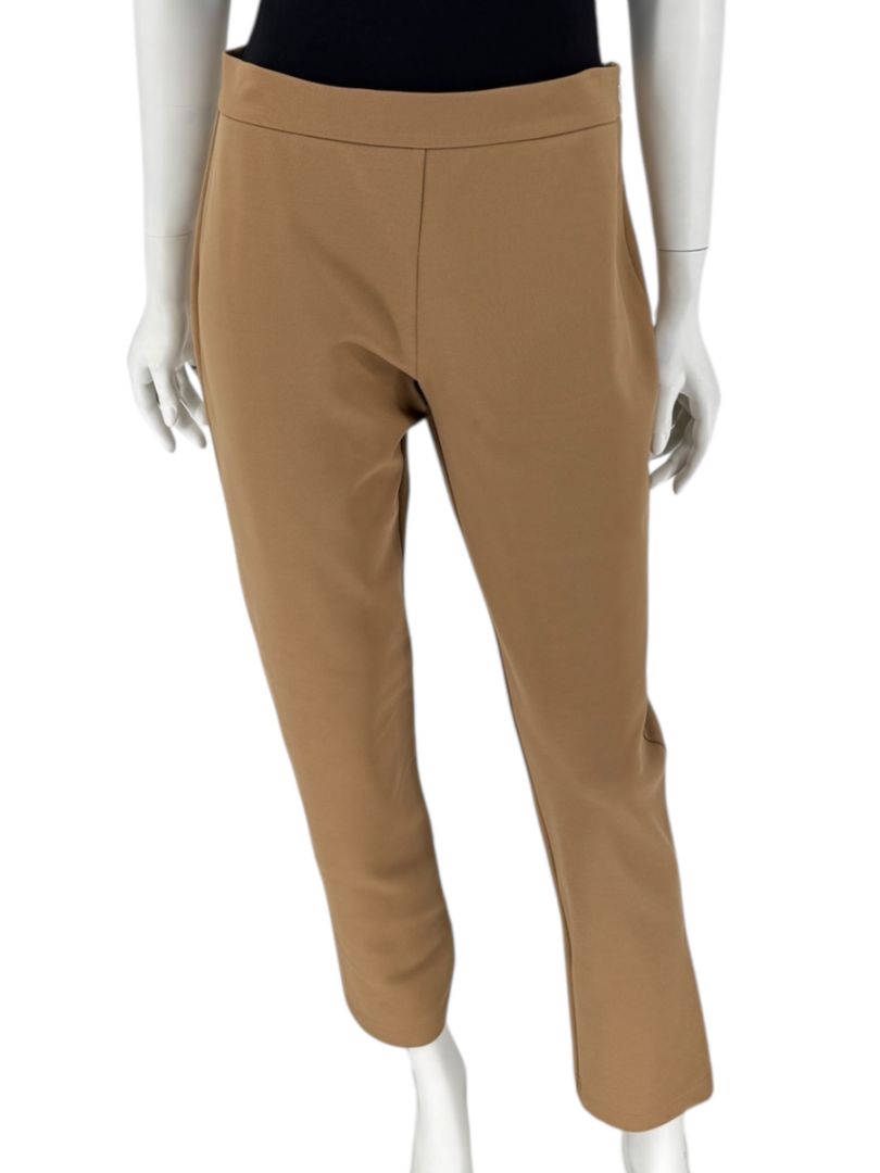 MaxMara Camel Jersey Tapered Pants – Size 12 (US) / 44 (FR)