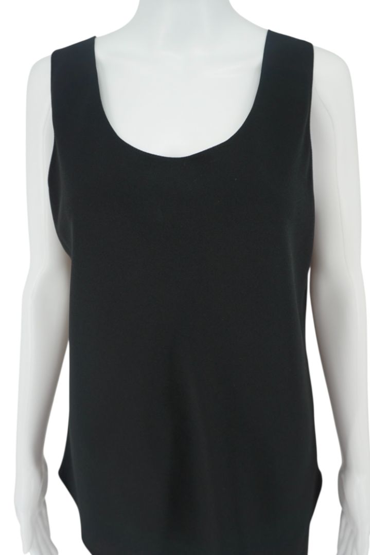Peter Cohen Black Sleeveless Tunic & Tapered Pants Set – Top Size M, Pants Size L