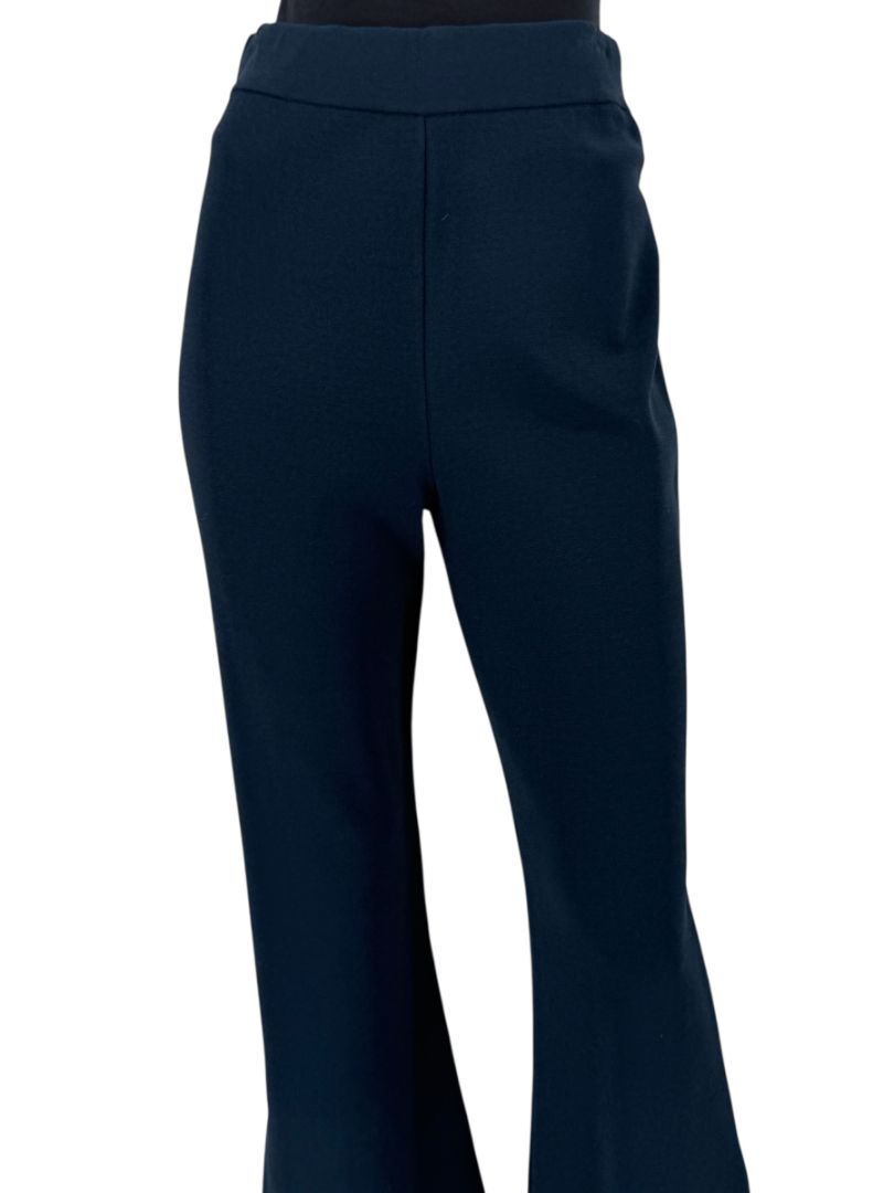 Stella McCartney Navy Split-Hem Trousers - Size IT 46