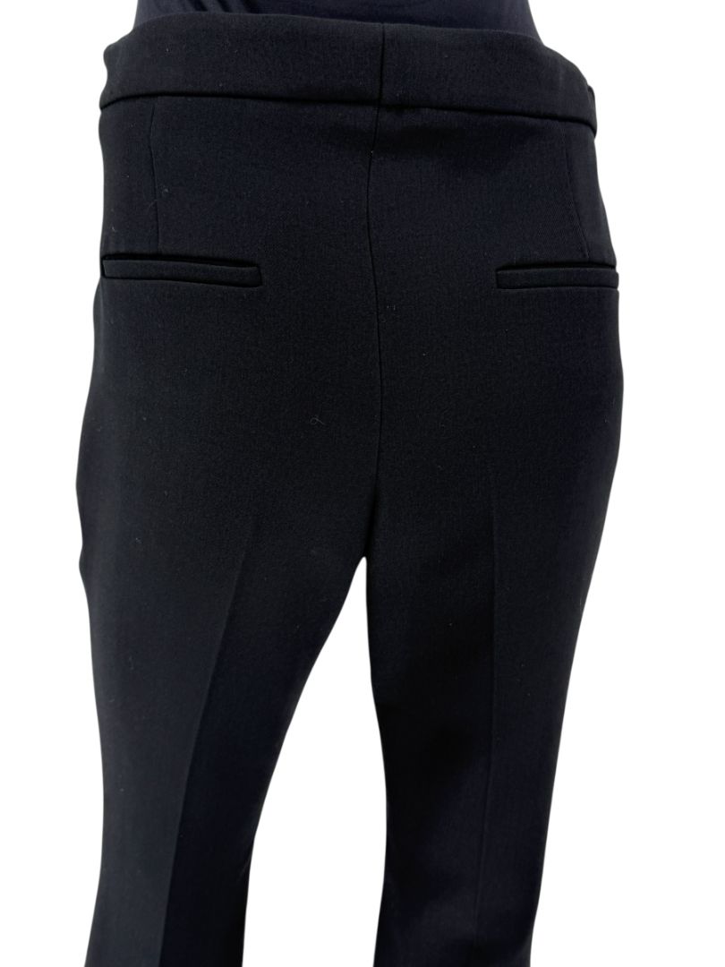 Brunello Cucinelli Black Wool-Blend Split-Hem Tailored Trousers - Size US 8 / IT 44