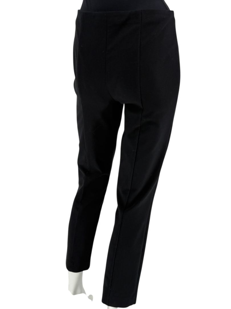 The Row Black Slim Ankle Pants with Side Zip – Size 10
