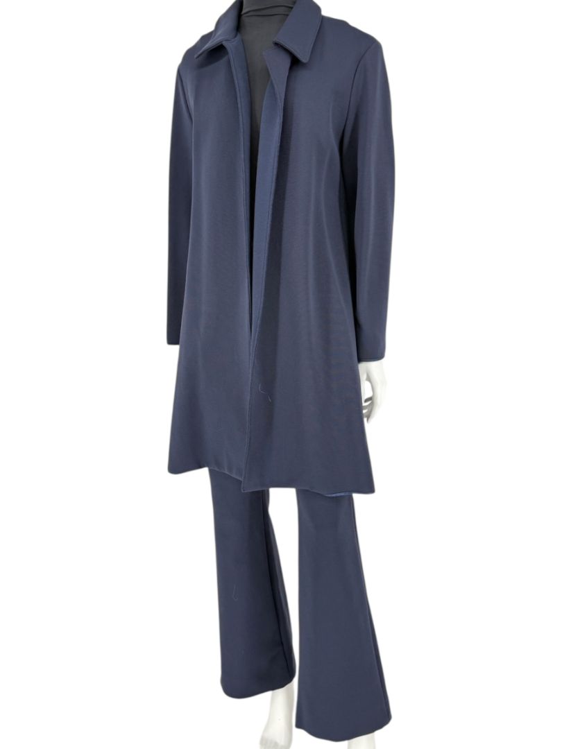 Pamella Roland Navy Pantsuit with Longline Jacket – Large