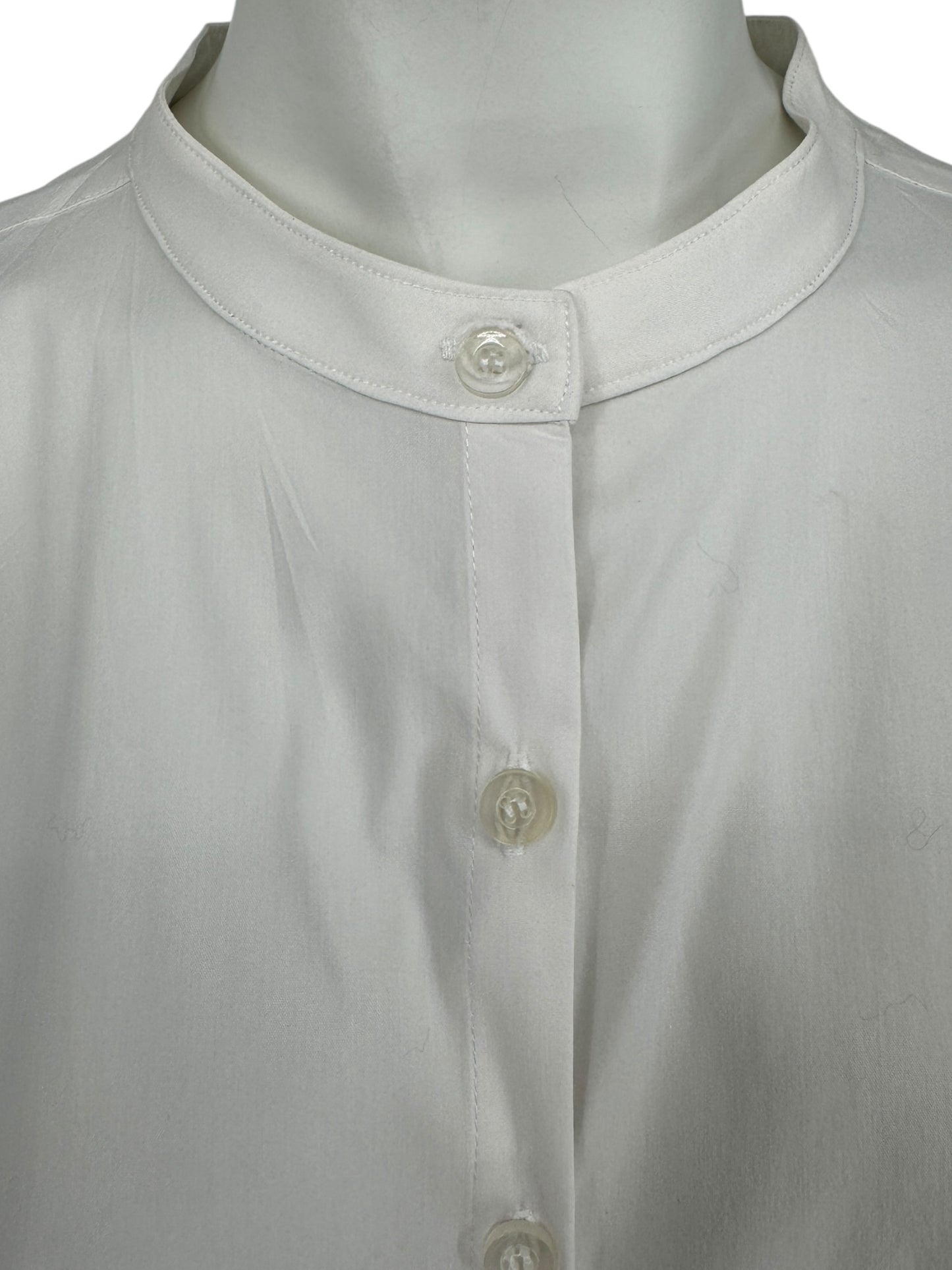 Jennifer Trosyian White Long Shirt Dress – Size 10
