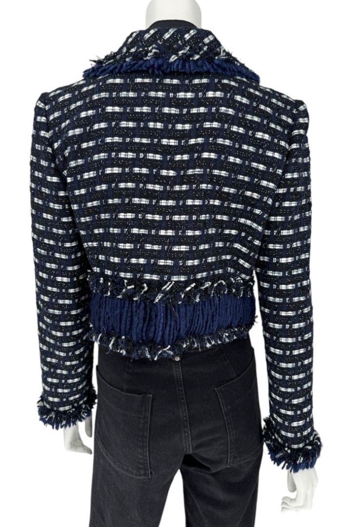 Oscar de la Renta Tweed Pattern Jacket - Size 12