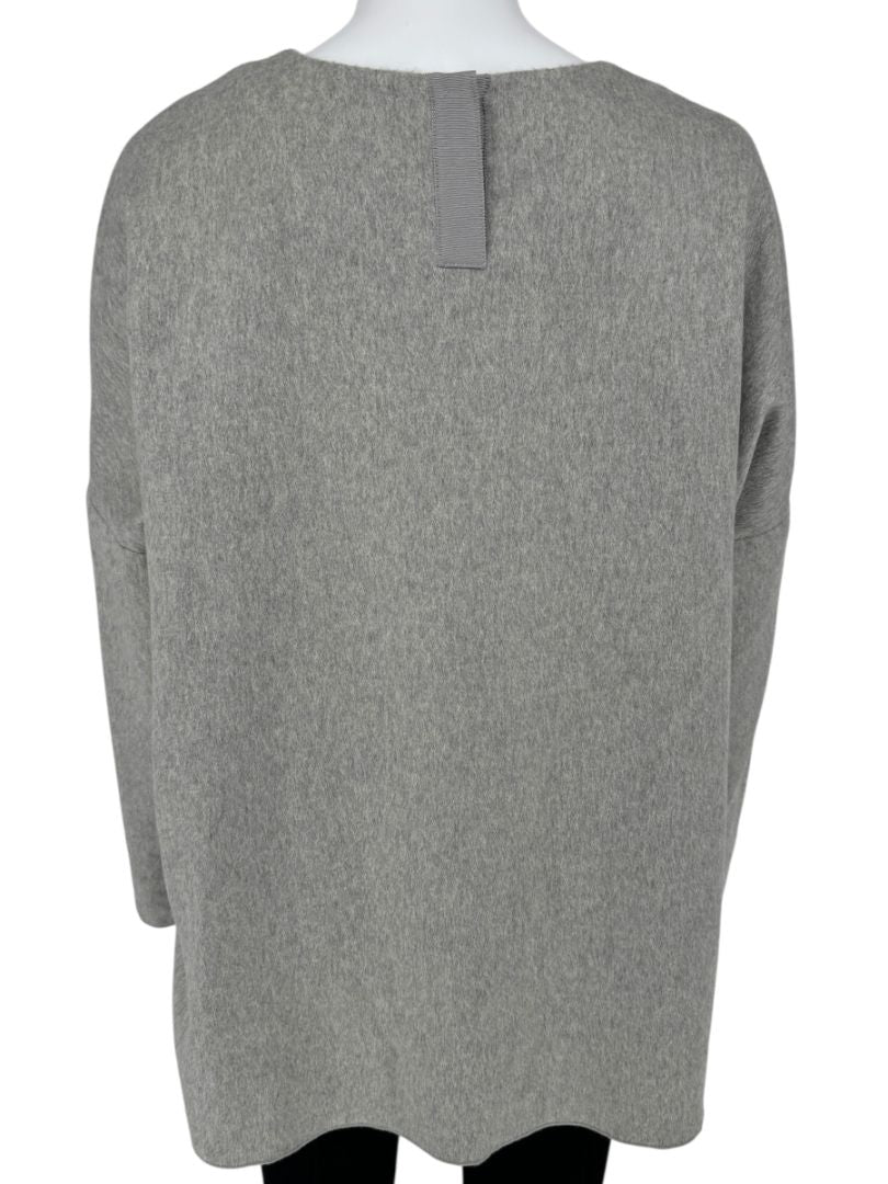Adam Lippes Boxy Long Sleeve Cashmere Top - Medium