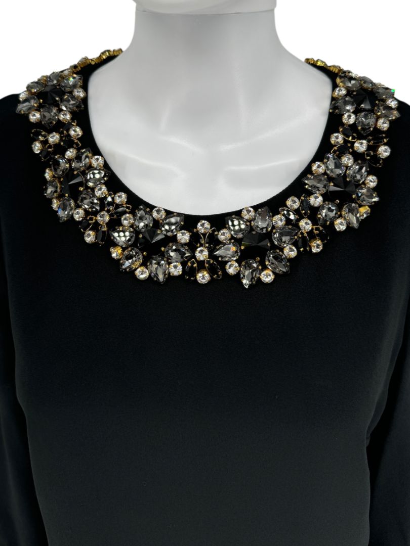 Dolce & Gabbana Embellished Collar Shift Dress - Size 10