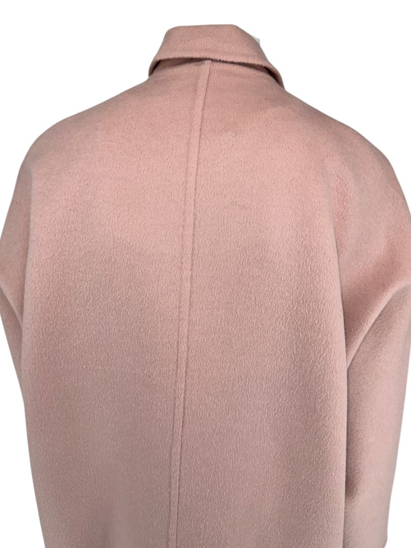 Prada Blush Pink Alpaca-Blend Cocoon Coat – Size IT 36