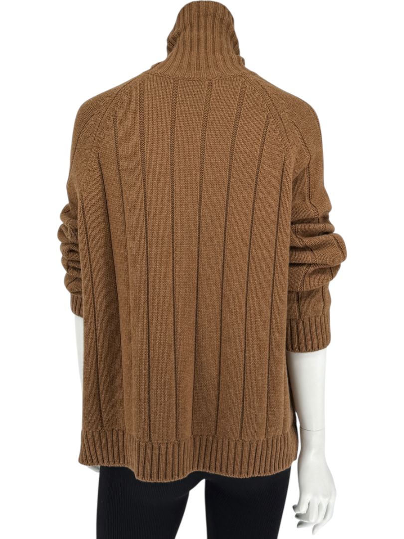 Loro Piana Baby Cashmere Ribbed Turtleneck Sweater – Size M