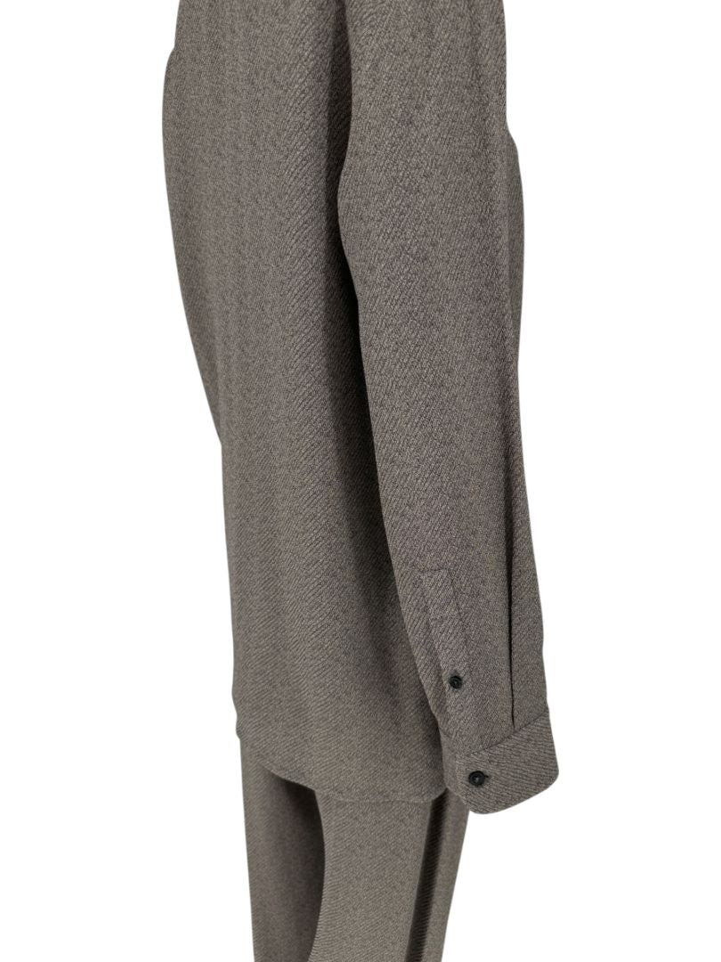 The Row Textured Taupe Two-Piece Lounge Set – Size XS