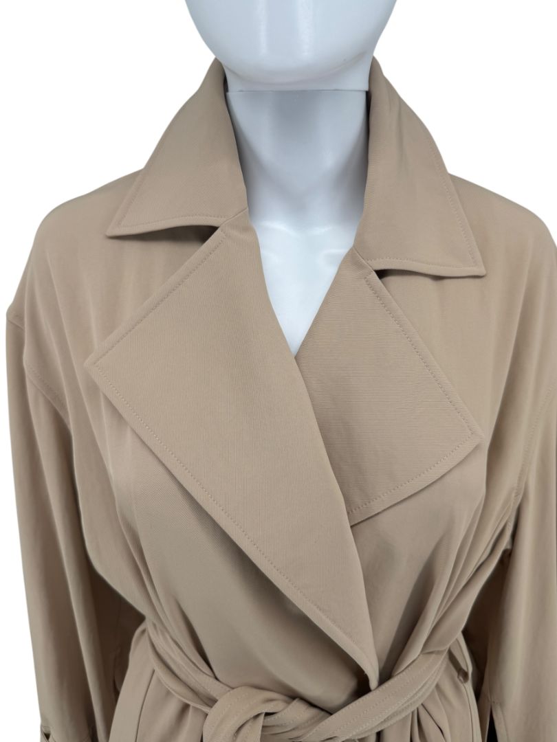 Victoria Beckham Camel Belted Trench Coat – Size US 6 / UK 10 / FR 38 / IT 42