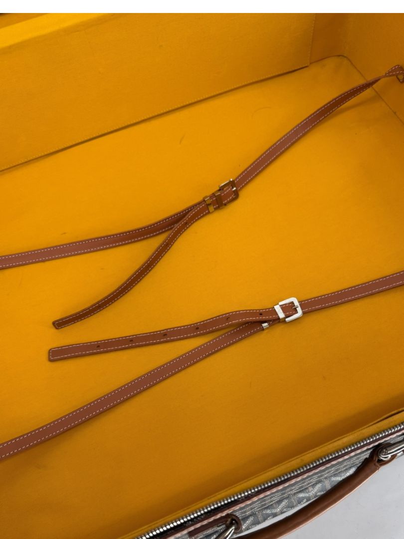 Goyard Goyardine Canvas Large Rolling Suitcase – 25.6" x 19.7" x 9.8"