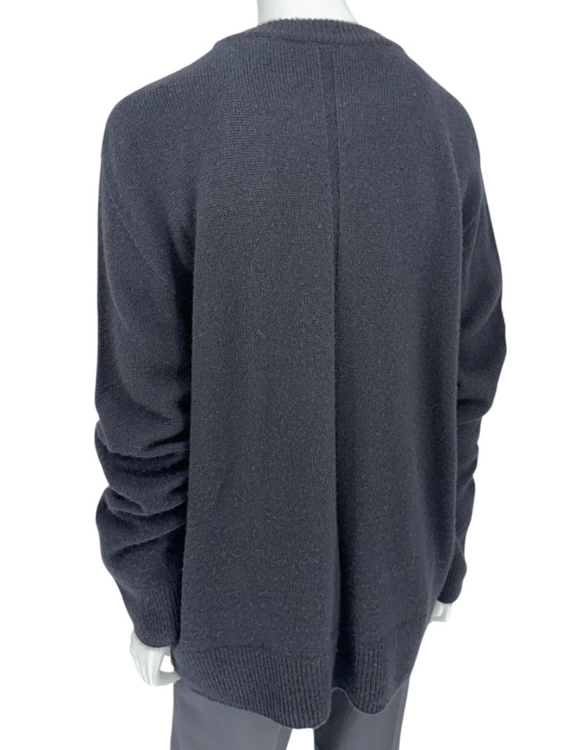 The Row Black Wool-Cashmere Crewneck Sweater – Size M