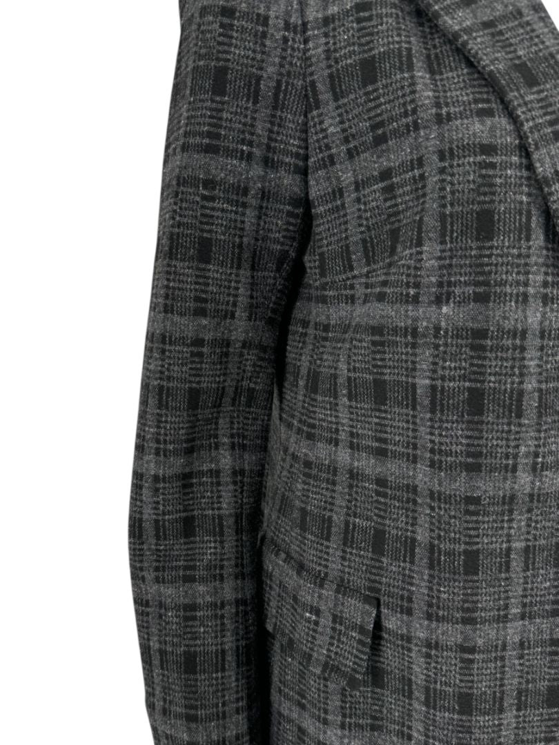 A-K-R-I-S Punto Charcoal Glen Plaid Blazer & Pants Set – Size 10