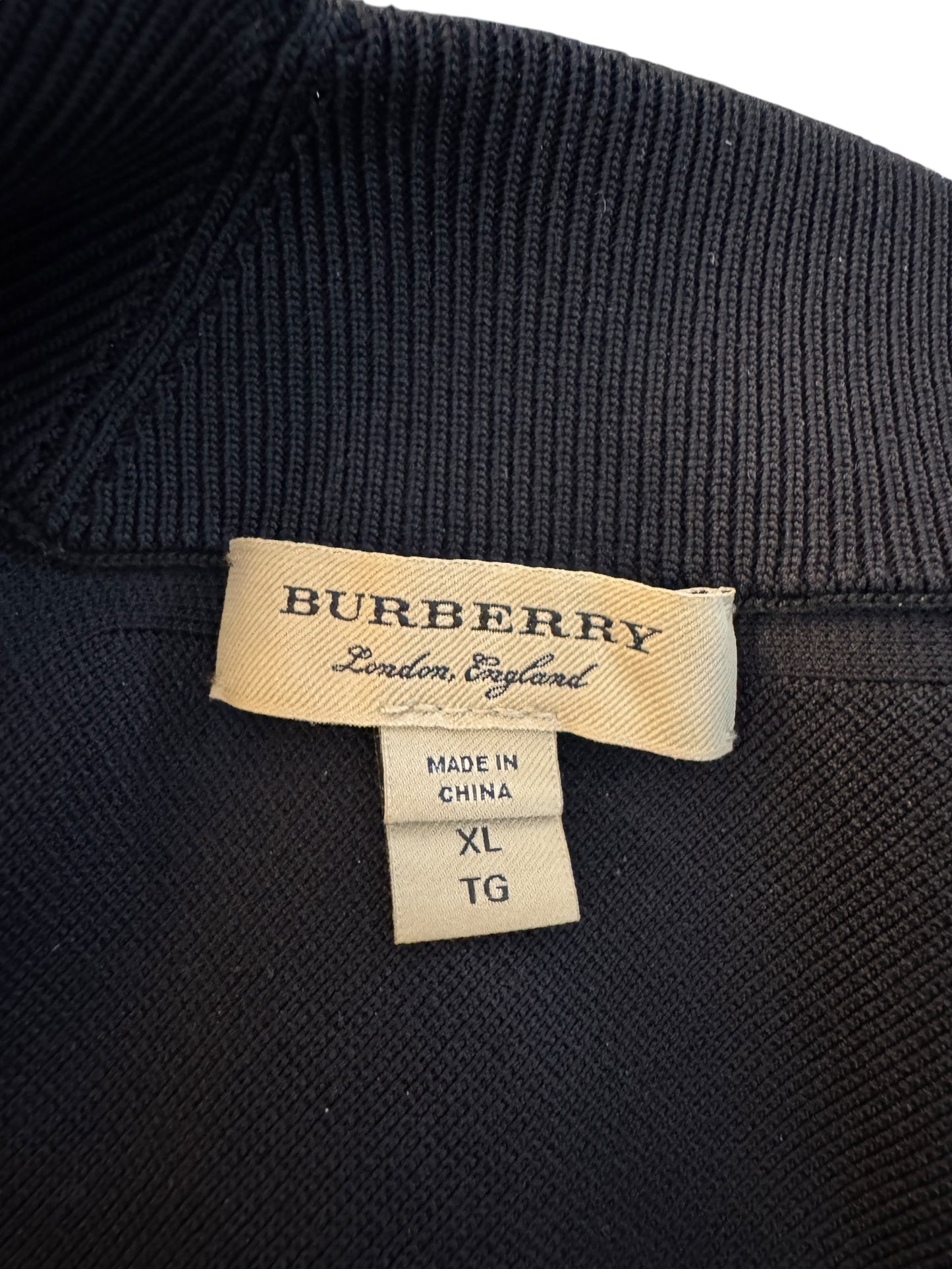Burberry Black Knit V-Neck Dress – Size XL