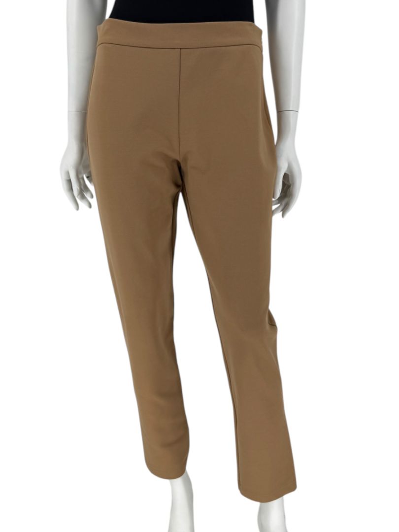 MaxMara Camel Jersey Tapered Pants – Size 12 (US) / 44 (FR)