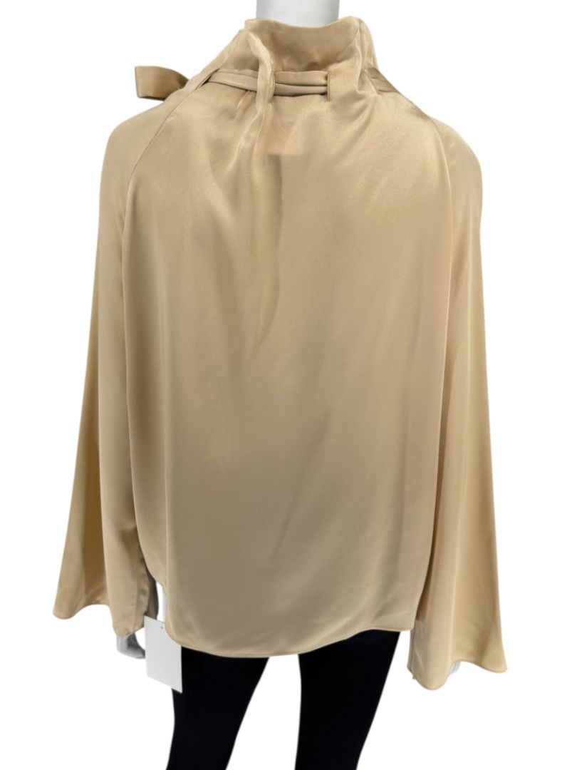 Rosetta Getty Champagne Satin Blouse – Size 6