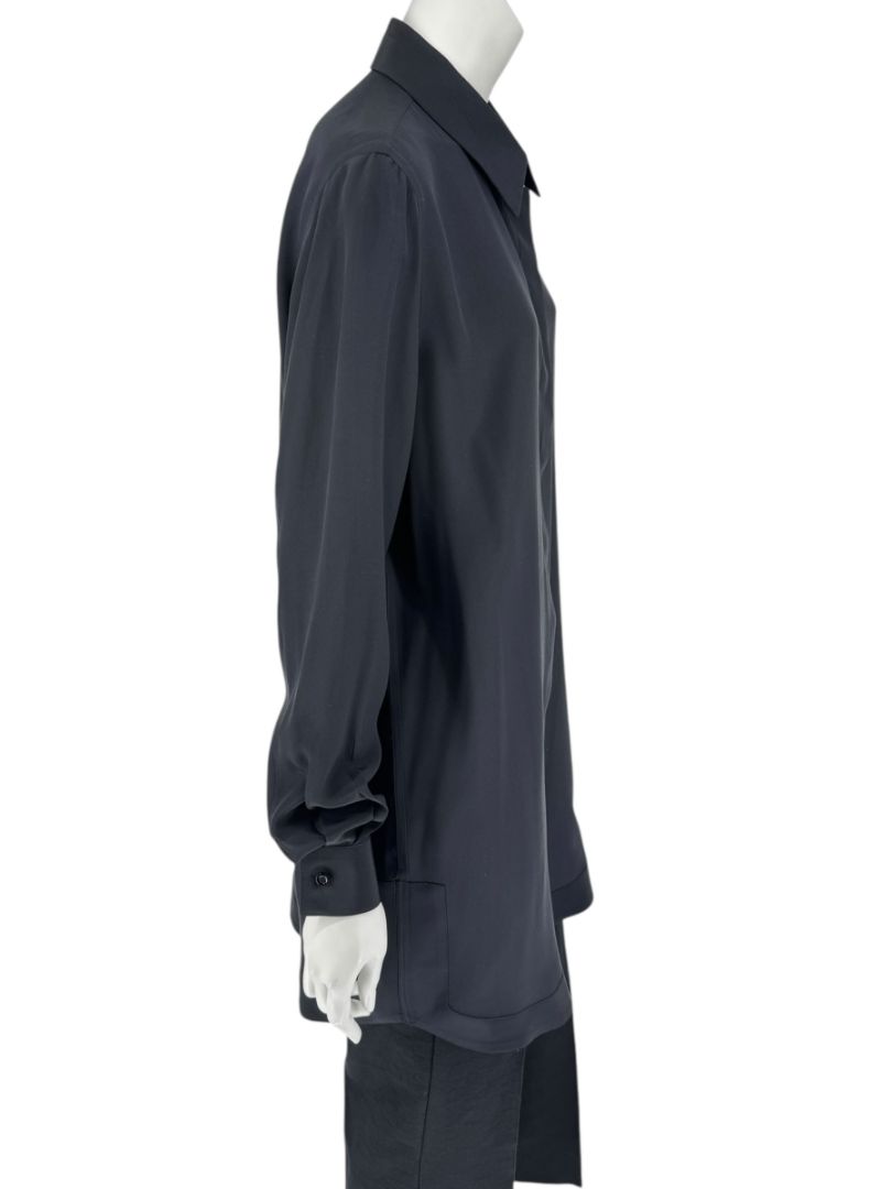Givenchy Black Silk Tunic Shirt Dress – Size FR 42 (Fits Like M/L)