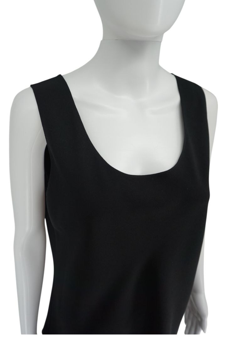 Peter Cohen Black Sleeveless Tunic & Tapered Pants Set – Top Size M, Pants Size L