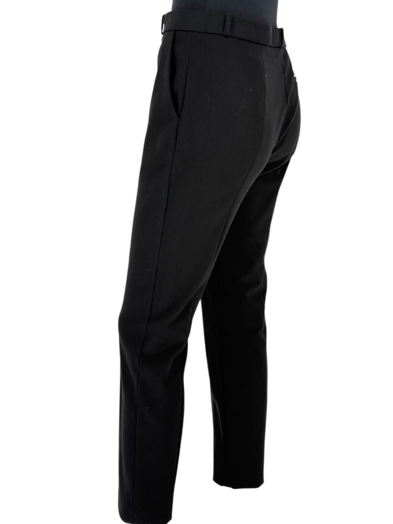 The Row Black Cotton-Blend Slim Trousers – Size US 10