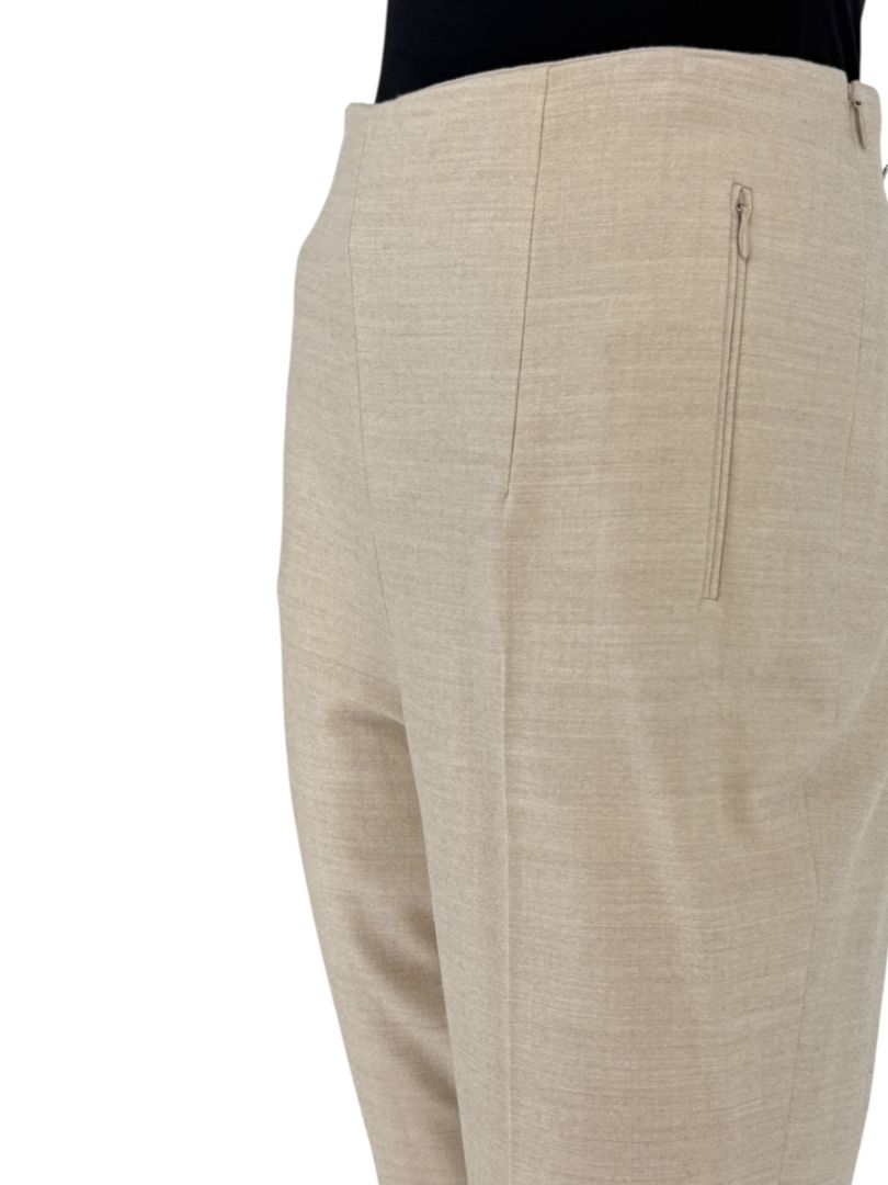 Akris Beige Wool Slim Trousers – Size IT 44 (US 10)