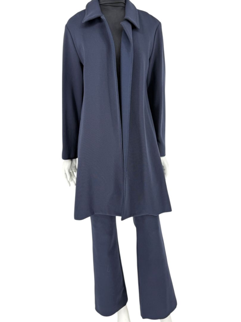 Pamella Roland Navy Pantsuit with Longline Jacket – Large