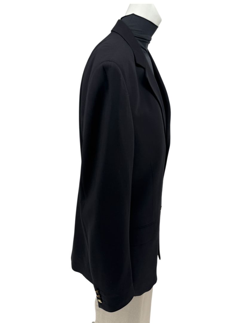 Versace Jeans Couture Black Wool Blend Blazer – Size IT 50 (US 40)