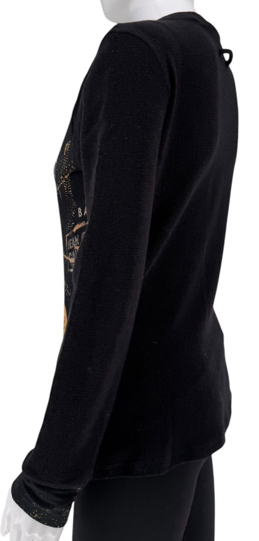 Jean Paul Gaultier Maille Femme Paris Cityscape Knit Top – Size L