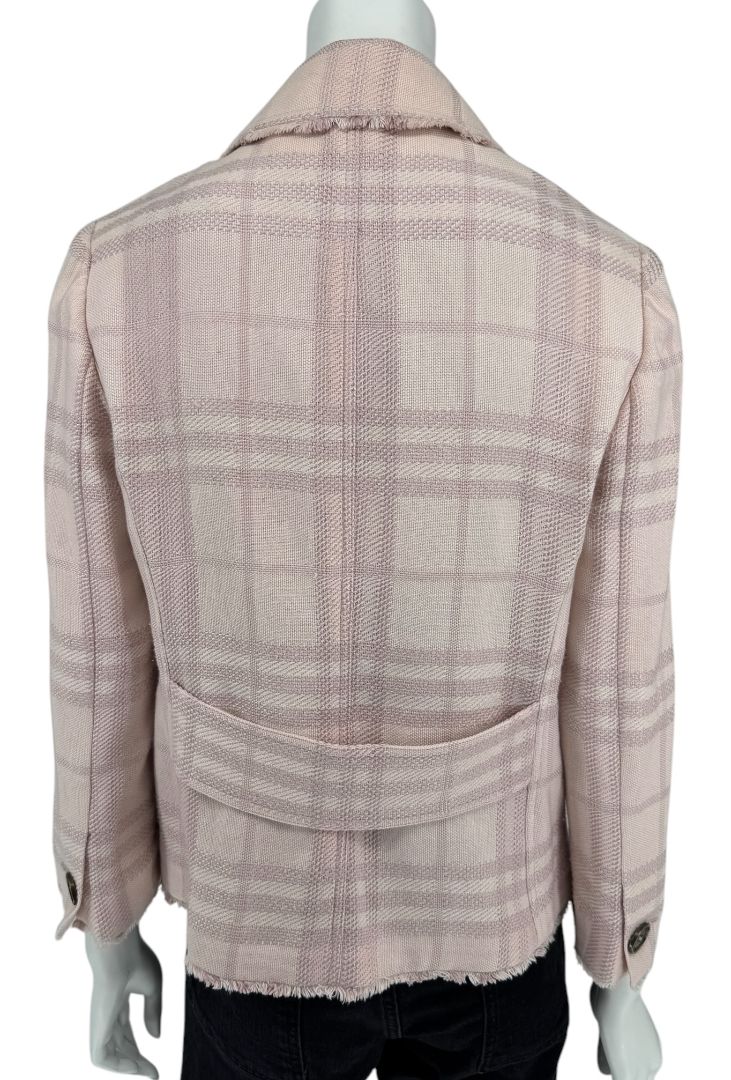 Burberry Plaid Print Blazer NWT - Size 10
