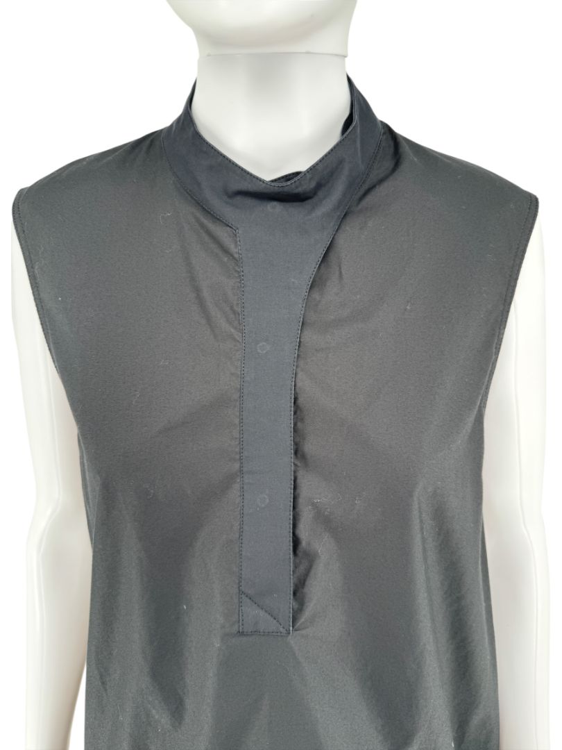 Paco Rabanne Sleeveless High-Low Cinch Hem Shirt - Size 40 FR