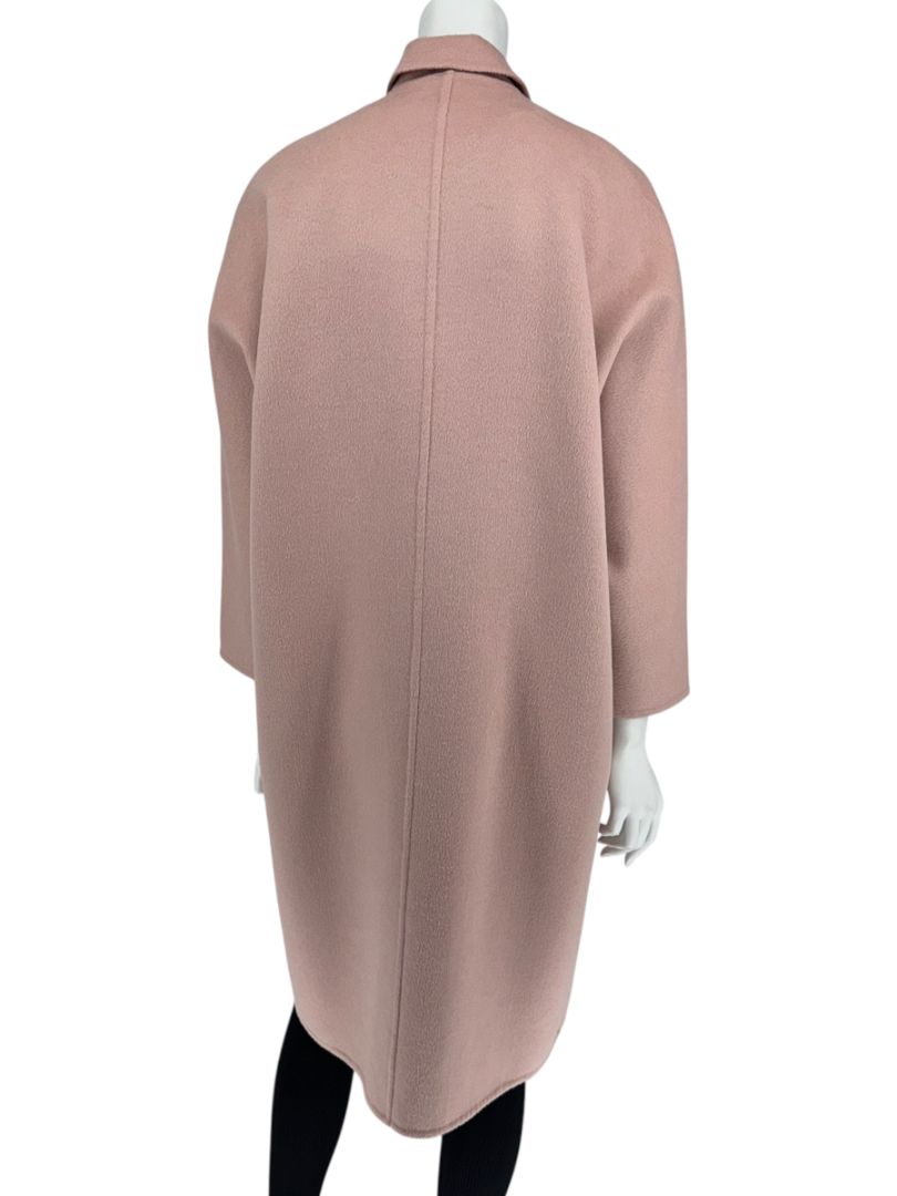 Prada Blush Pink Alpaca-Blend Cocoon Coat – Size IT 36