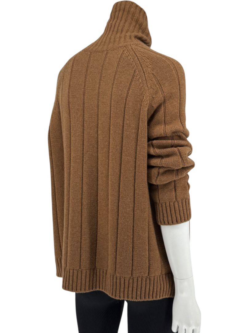 Loro Piana Baby Cashmere Ribbed Turtleneck Sweater – Size M