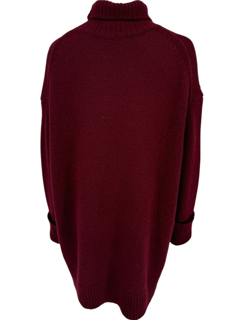 NWT Celine Bordeaux Cashmere Turtleneck Sweater – Size S