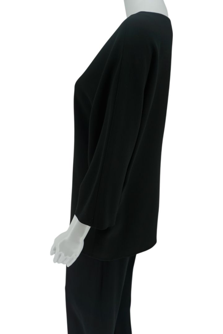 The Row Black Relaxed Top & Elastic Waist Pant Set – Size S (Top) & M (Pant)
