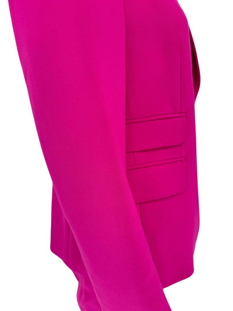 Akris Punto Fuchsia Blazer & Tapered Pant Suit Set – Size 12