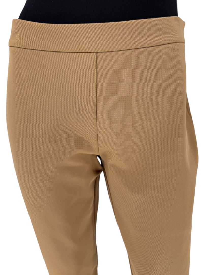 MaxMara Camel Jersey Tapered Pants – Size 12 (US) / 44 (FR)