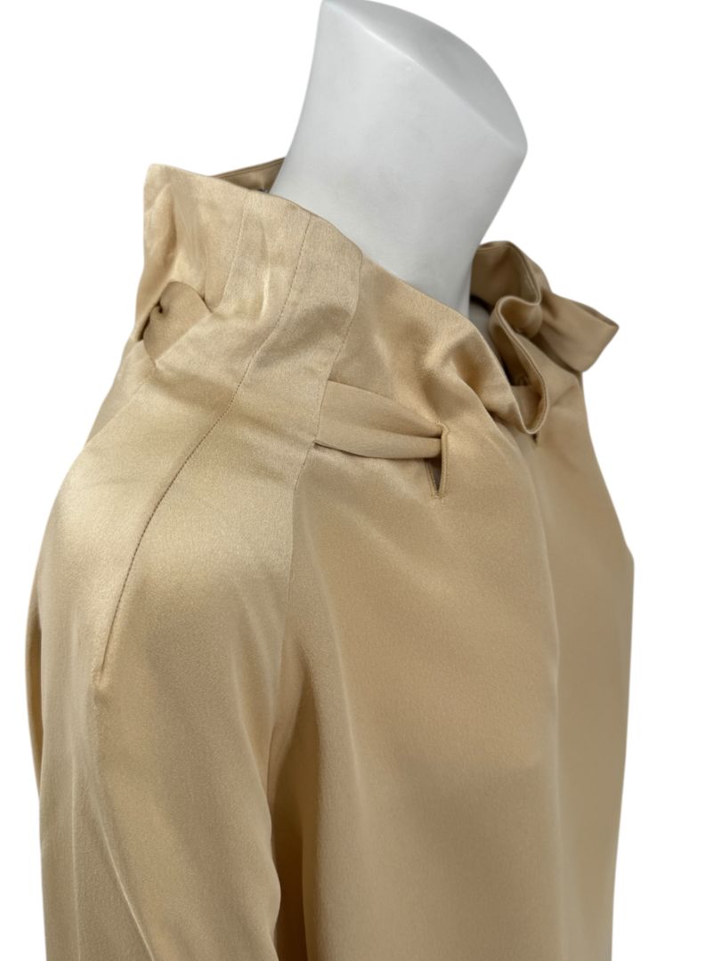 Rosetta Getty Champagne Satin Blouse – Size 6